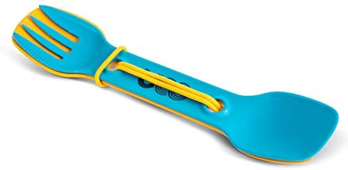 Gold/Sky Blue UCO Utility Spork 3-in-1 Combo Spoon-Fork-Knife Utensil 2-Pack
