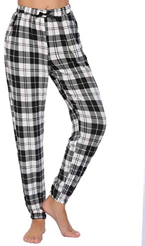 Ekouaer Pajama Pants Womens Soft Pj Bottom Loungewear Long Trousers Pants Casual Bottoms with Pockets Sleepwear 