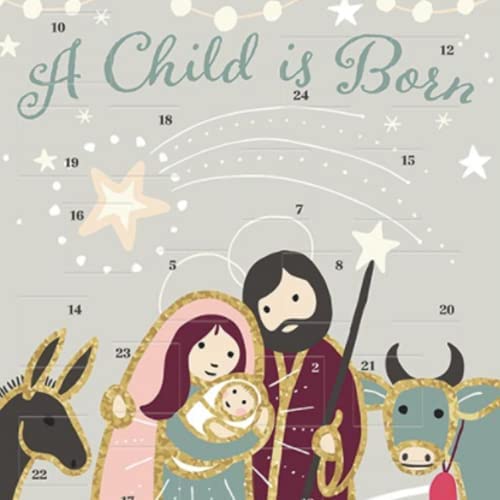 EB11449 Large Advent Calendar With Envelope Holy Family 13.5" x 9.5" 