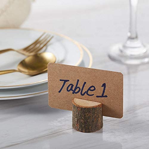 40pcs Wooden Name Place Card Holders Table Number Holder Wedding Supplier 