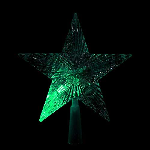 Kasco 24cm Battery Operated Colour Changing Tree Top Star