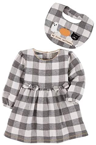 Mud Pie E8 Farmhouse Baby Toddler Girl Gingham Bow Dress 1142259 Choose Size 