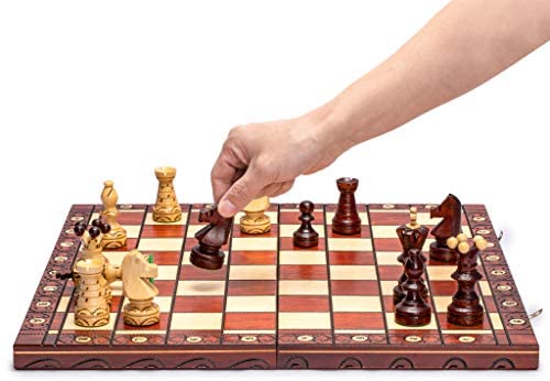 Ambassador-Handmade-Wooden-Chess-Set-w-21-Inch-Board-and-Detailed-Chessmen 