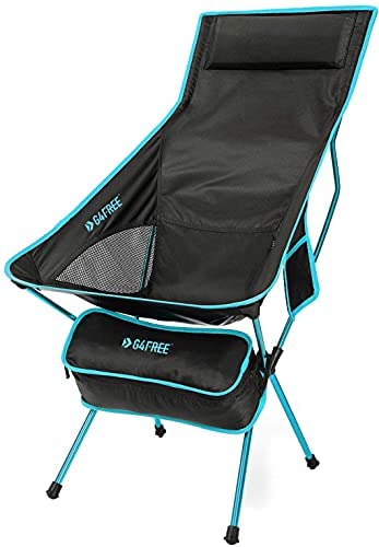 G4Free Portable Camping Chair Lightweight Folding Camp Chairs for Backpacking Picnic Beach Festival Hiking 