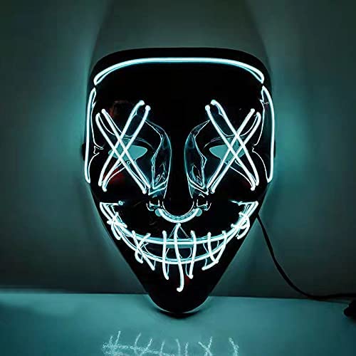 Halloween Masks LED Masks Light Up Masks Mens Women Kids Costume Masks 