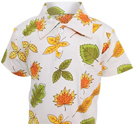 Unique Baby Boys Everyday Fun Seasonal Print Polo Shirts Short Sleeve Collared T