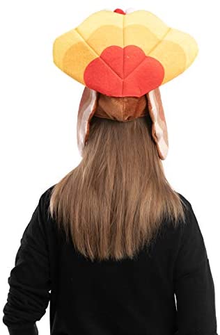 JOYIN 2 Pack Thanksgiving Silly Turkey Cap Red Turkey Hat for Carnival Cosplay Thanksgiving Trot Dress Up Party and Role Play 