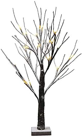 New 2ft Snowy Twig Christmas Tree 24 LED for Decoration 