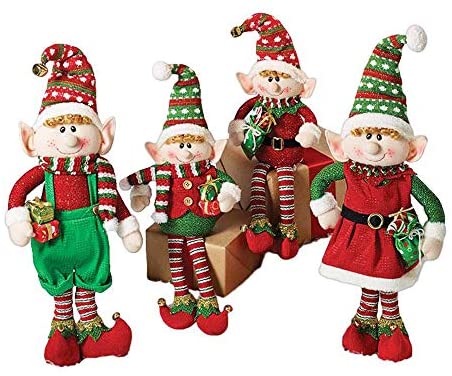 The Holiday Aisle Standing Elf Stuffed Holiday Accent 