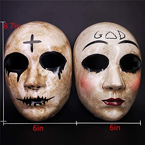 HOMELEX The Purge Anarchy Horror Killer GOD Mask Halloween Party James Sandin Masks Props Movie Costume Haunted 