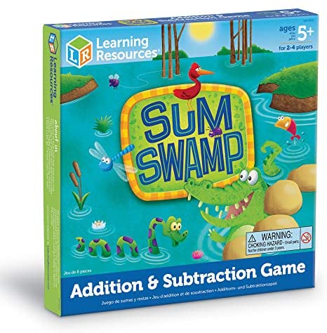 Ages 5-Up NEW Sealed Learning Resources Sum Swamp Addition/Subtraction Game 