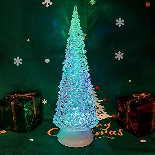 Color Changing LED Artificial Crystal Christmas Tree Decoration Night Light WGR 