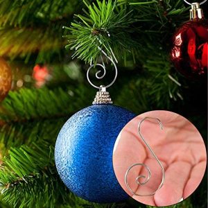 CHRISTMAS Pack 150 Tree Hooks Bauble Hanger SILVER 