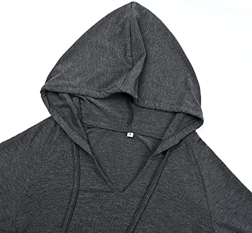 DEBELLY Maternity Hoodie Long Sleeves Shirt Casual Vneck Top Basic Cute Sweatshirts Light Weight Tee