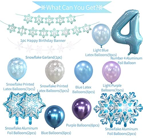 9pcs/set Baby shower girl foil balloons Frozen princess birthday  decoration 