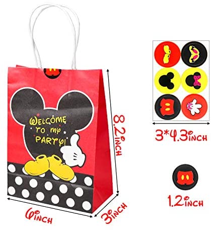 12 Disney Minnie Sling Backpack Birthday Treat Party Favor Goodie Candy Gift Bag 