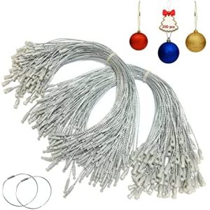 Silver w/Colored Beads~Buy 5 get one FREE! Christmas Tree Ornament Hangers/Hook 