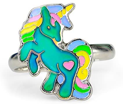 Cute Kids Unicorn Mood Necklace colour changing unicorn pendant 