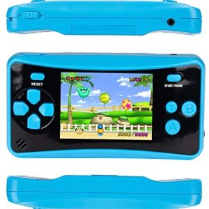 X-JOYKIDS Portable Handheld Games for Kids 2.5 LCD Screen Game Console TV Output Arcade Gaming Player System Built in 182 Classic Retro Video Games Birthday for Your Boys Girls- Blue 