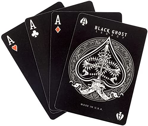 Bicycle Ellusionist Black Ghost Deck Legacy Edition US Playing Cards Magic Poker 