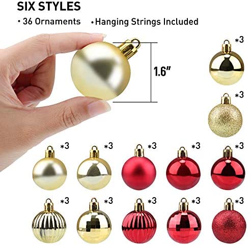 36ct Plastic Shatterproof Baubles Colored and Glitter Christmas Party Decoration 1.6inch Set Silver walsport Christmas Balls Ornaments for Xmas Tree 36ct Plastic Shatterproof Baubles Colored and Glitter Christmas Party Decoration 1.6inch Set Silver walsport Christmas Balls Ornaments for Xmas Tree