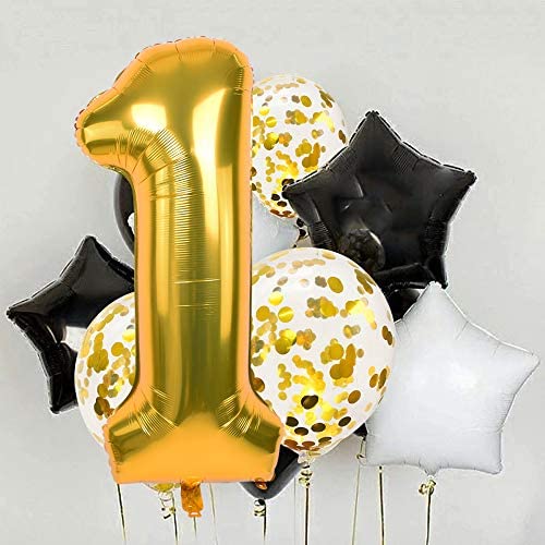40" Large Number 0-9 Foil BALLON Happy Birthday Party Decoration Baloons Wedding 