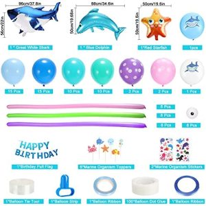 XDDIAS Boys Girls Ocean Themed Birthday Party Decorations, Under The Sea Party  Supplies, Marine Animals Balloon with Happy Birthday Banners Decor for 1st  Kids Baby Shower – Homefurniturelife Online Store