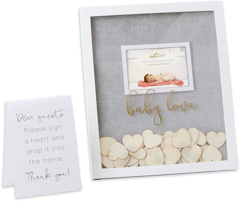 Kate Aspen Baby Shower Guest Book Frame Guestbook Alternative, One Size,  Grey – Homefurniturelife Online Store