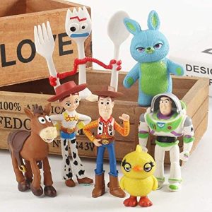 Toy Story Buzz Lightyear Woody Jessie 3 PCS Figure Cake Topper Figurine Gift Toy 