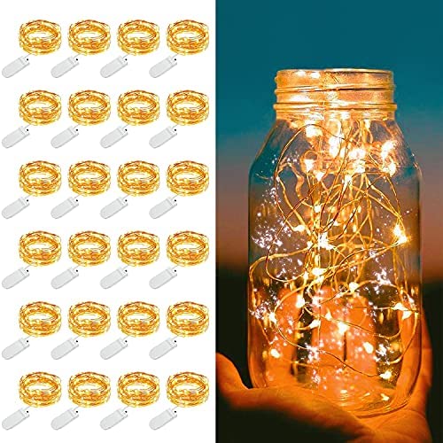 6 Pack Fairy String Lights,7.2ft 20LED Fairy Lights Battery Starry String Lights 