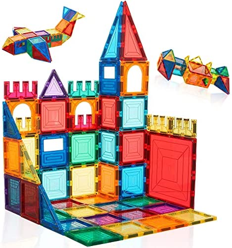 My Little Architect Magnetic Tiles for Kids Educational 3D Building Blocks