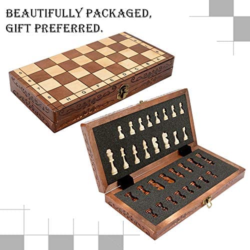 Brand New ♞ Hand Crafted Olympic Wooden Chess  Set 30cm x 30cm ♜ 