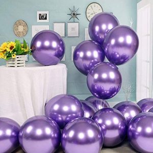 25-100 X Small 5 Inch Chrome Latex Helium Balloons Pearl Metallic Ballons Party 