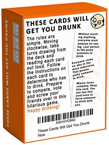These Cards Will Get You Drunk Fun Adult Drinking Game For Parties Xmas Gift 