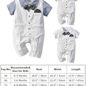 Infant Toddler Boys Baptism Short Sleeve Christening Vest Tuxedo Suit Sm to 4T 