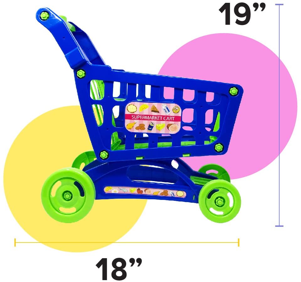 Supermarket Playset Included For Play Food Boley Educational Toy Shopping Cart 