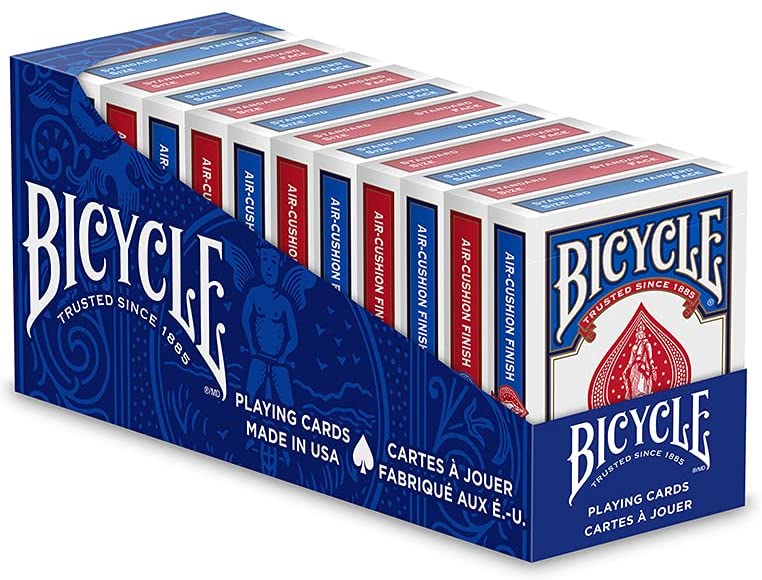 BICYCLE PINOCHLE SPIELKARTEN BLAU JUMBO INDEX MAGISCHE TRICKS POKER NEU VERPACKT 