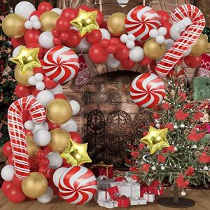 25 FT Long Christmas Holiday Garland Foil Red and White Candy cane New 