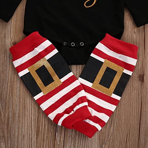 MA&BABY 3pcs Baby Girl Boy Cute Long Sleeve Romper Leg Warmers Hairband Outfits Christmas Sets 
