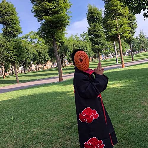 COSPLAY Props Uchiha Obito Orange Resin Party Halloween Tobi Facepiece GiftON 