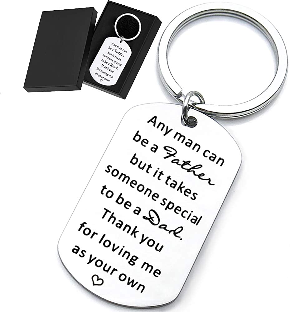 Fathers Day Gifts for Dad from Daughter Daddy Papa Valentines Christmas Birthday Gifts Fathers Day Keychain 
