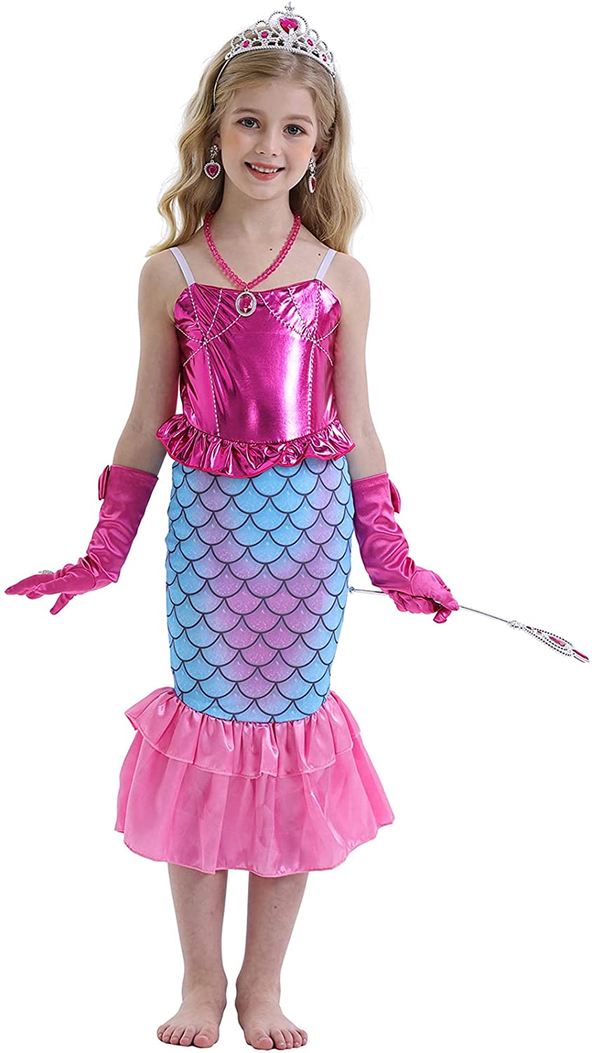 Girls Princess Dress up Costume Birthday Party Outfit 