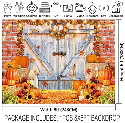 Allenjoy 5x3ft Fall Maple Leaves Photography Backdrop Autumn Harvest Scene Background Floor Thanksgiving Party Supplies Halloween Decoration Banner Photo Booth Props 