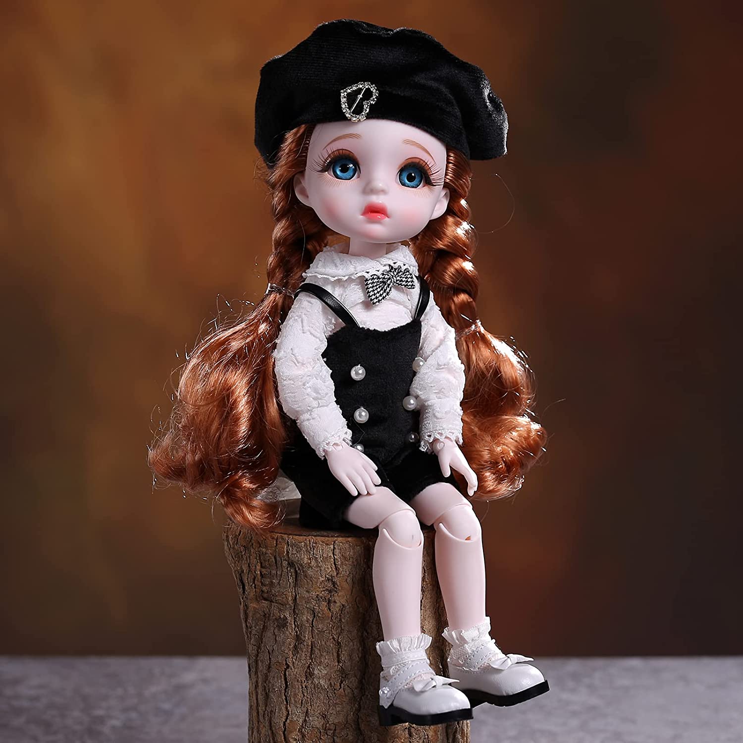 Envisioni 1/6 BJD Doll 12 poupée de Mode Mixte Mobile poupée Mixte tête doeil Acrylique DIY 3D 