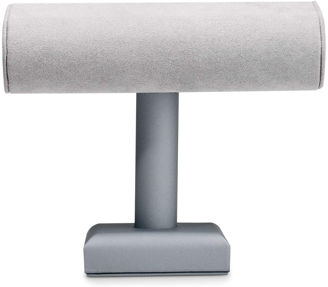 Velvet Vertical Jewelry Bracelet Display Stand Bangle Bar Organizer Holder Grey 