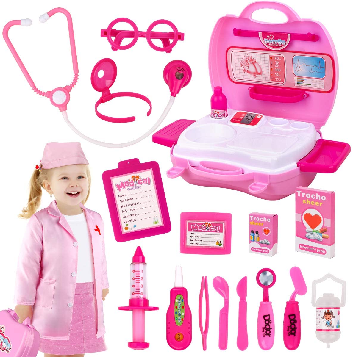D FantiX Toy Toddler Nurse Doctor Kit ...