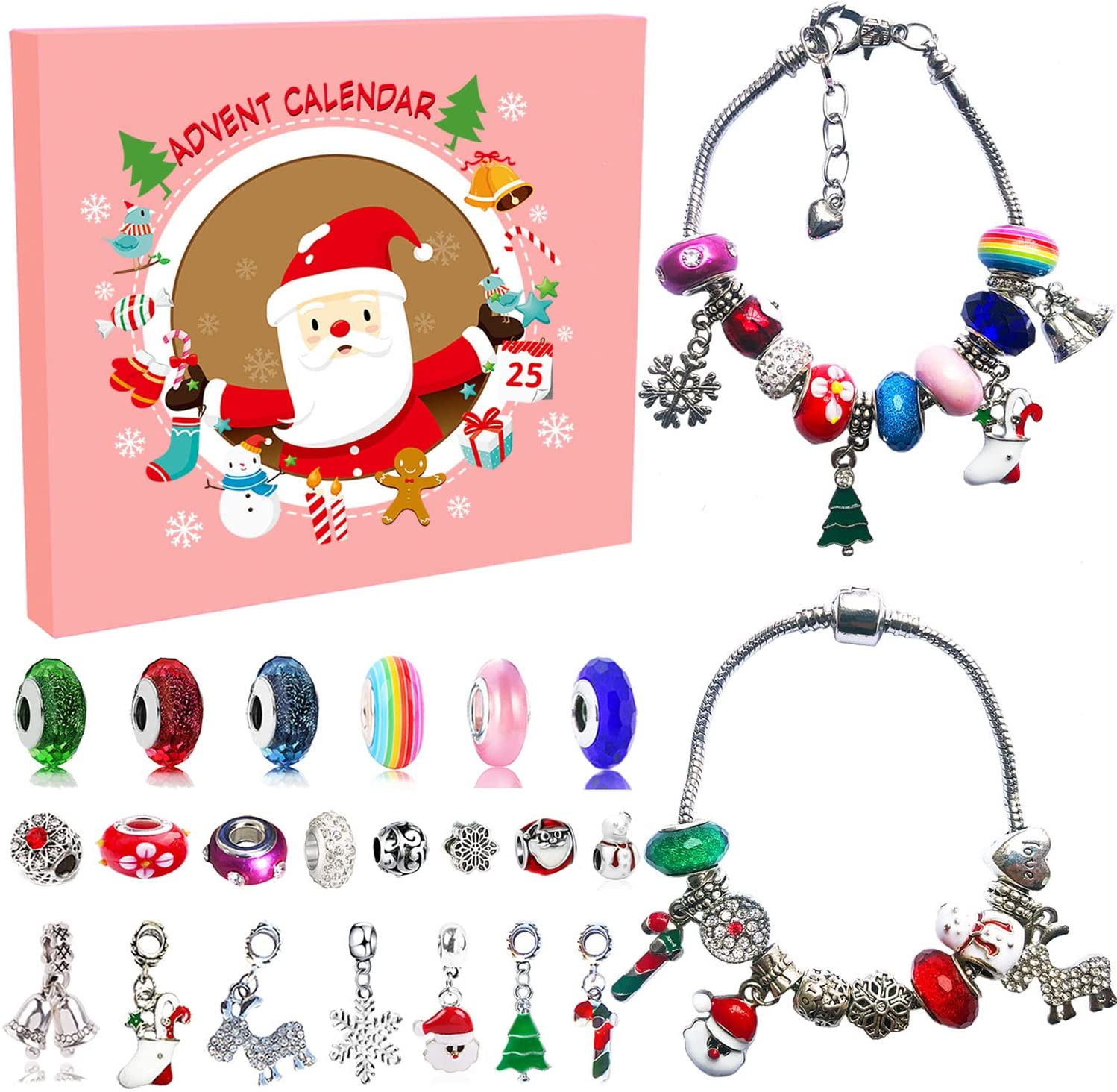 Advent Calendar 2022 For Girls,24 Days Christmas Countdown Calendar,diy