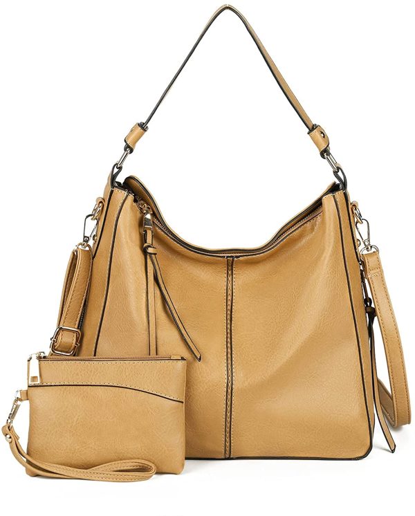 Handbags for Women Large Designer Ladies Hobo bag Bucket Purse Faux Leather 