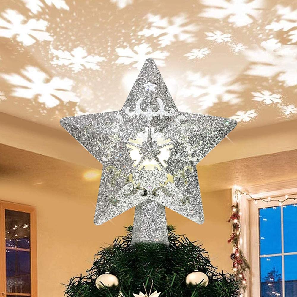 Tree Decoration For Party Holiday Ornament Christmas Tree Topper Star 