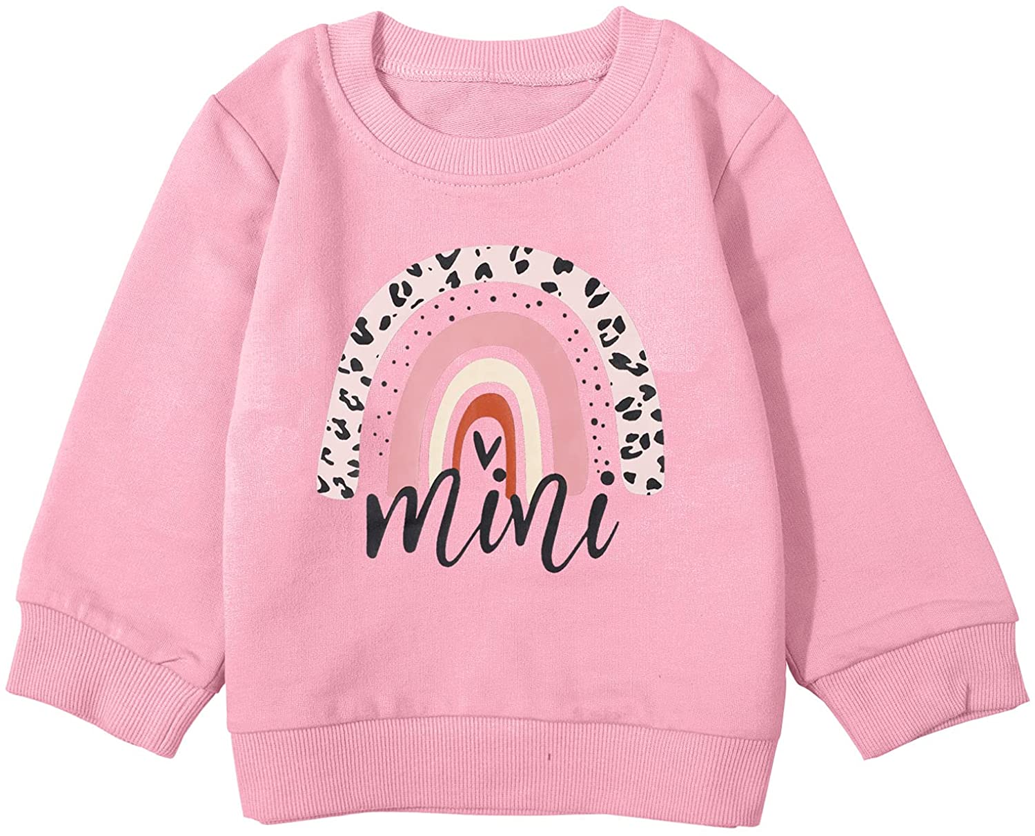 Baby Girls Sweatshirt Mamas Girl Rainbow Shirts Casual Long Sleeve Pullover Top Fall Winter Outfit Cotton Clothes 